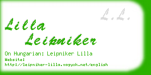 lilla leipniker business card